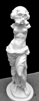Sexy Venus Sculpt Kunst 3D gedruckte Lustige Deko Figur  -Raumdeko oben-ohne