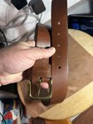 Carhartt Belt Size 32 Leather Brown Top Grain English Bridle Nice — photo 2