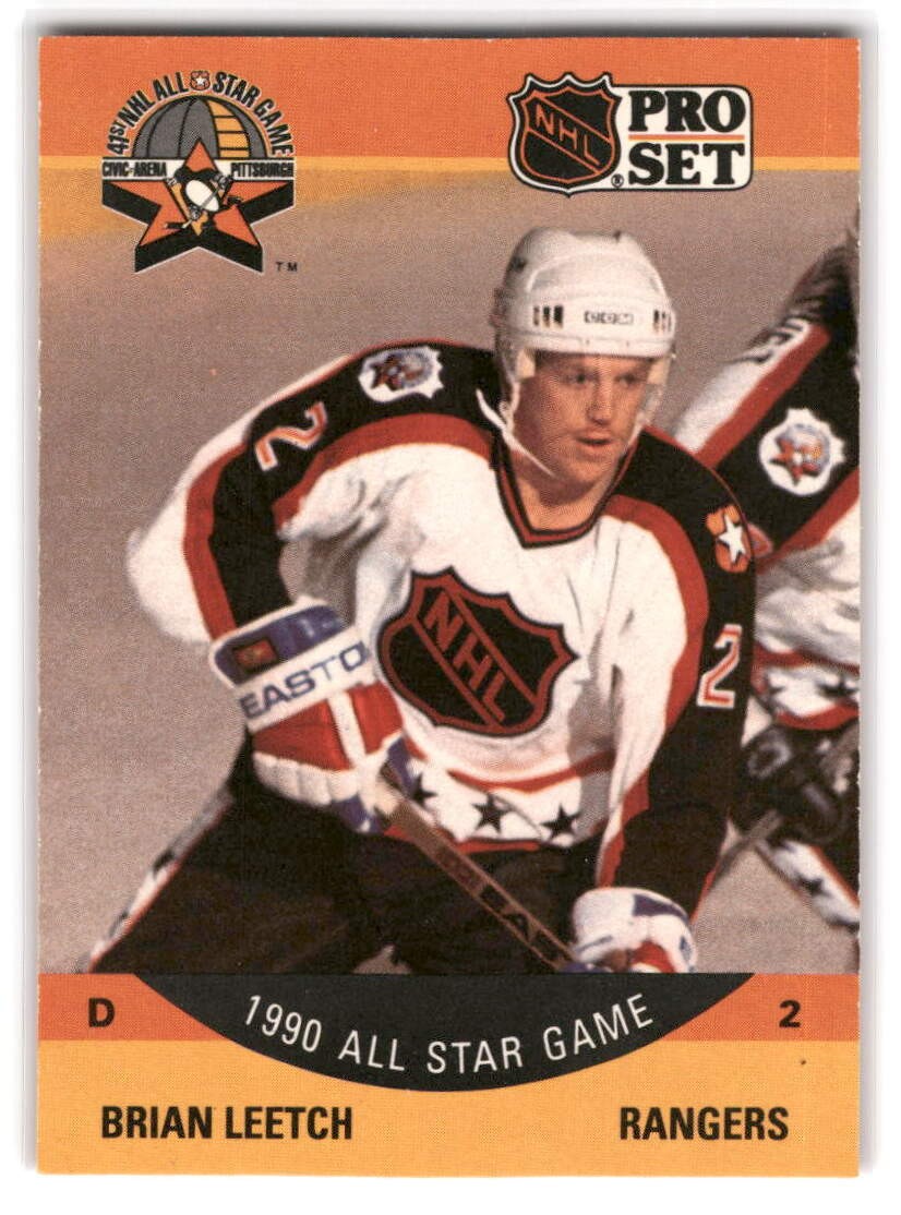 Brian Leetch 1990-91 Pro Set HOCKEY #373 New York Rangers