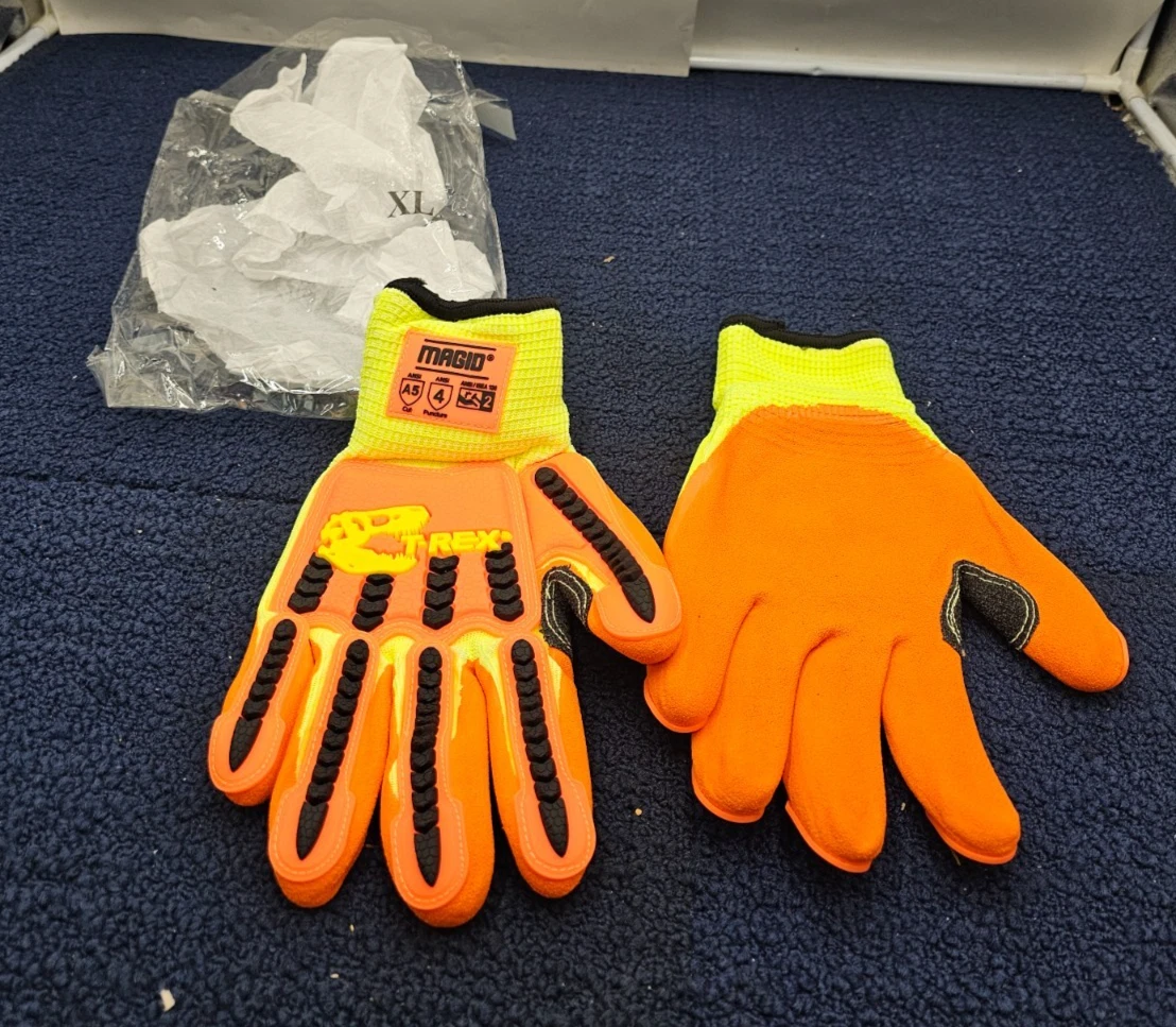 (QTY 1 Pair) MAGID TRX540W T-REX Waterproof Thermal Impact Gloves X-Large