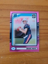 2024 Optic Pink Prizm Preview #379 Drake Maye Rookie Card RC Patriots