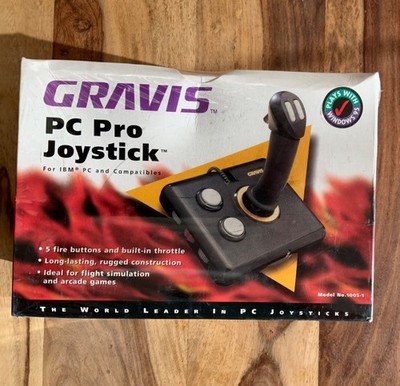 Gravis Joystick Advanced Analog PC Pro Controller #schwarz / Gameport Anschluss