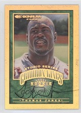 2000 Donruss Rookie Gridiron Kings Studio Series 31/250 Thomas Jones Auto 0a1