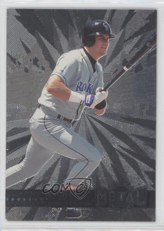 1996 Fleer Metal Universe Platinum Edition Larry Walker #159 HOF 0d3