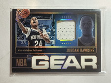 2024-25 Panini Silhouette Jordan Hawkins NBA Gear Patch Holo Gold /5