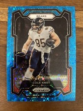 2023 Panini Prizm Cole Kmet #49 Blue No Huddle Prizm /95