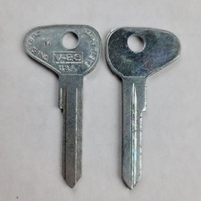 Curtis V-28 Key Blank Volkswagen Ilco Vw71 Lot Of 2 New Old Stock