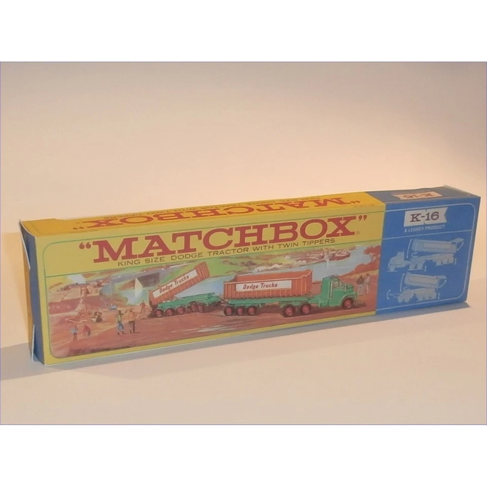 Matchbox Lesney King Size K 16 Dodge Twin Dumper Repro Box Set - Image 3 of 4