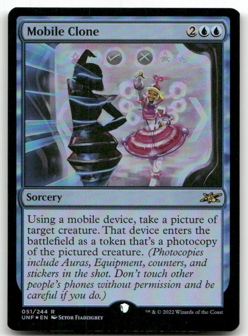Mobile Clone #51 (Foil) (NM) Unfinity UNF Magic MTG
