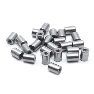 25 PCS M3x8mm Round Coupling Nuts Rod Bar Stud Connector Fasteners 304 SS