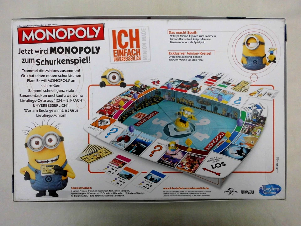 Monopoly Minions / Ich einfach unverbesserlich - mit exklusiven Minions - Hasbro - Bild 2 von 2