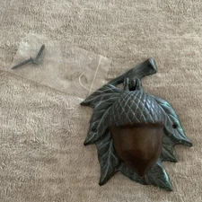Acorn Door Knocker Brass Verdi Bronze Finish Squirrel Nut ~ SPI Home Vintage New