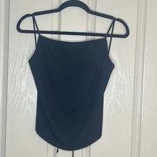 Cue Women's Black Crop-top. Size L. Ina great used condition