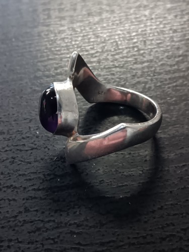 Sterling Silber Amethyst Ring Größe 9 - Bild 2 von 4