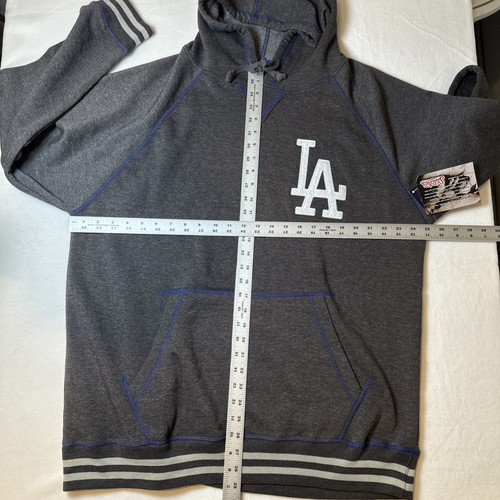 Stitches Los Angeles Dodgers Pullover Hoodie. Charcoal Gray. Mens Size XL. NWT - Picture 8 of 8