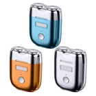 Portable Electric Beard Shaver Rechargeable Dual Head Razor Mini Shavers
