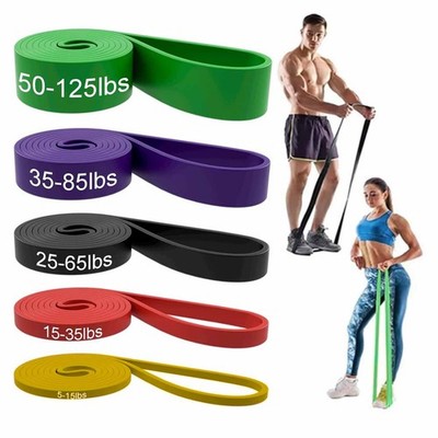Heavy Duty Resistance Bands Set 5 Loop for Gym Exercise Pull up Fitness Workout