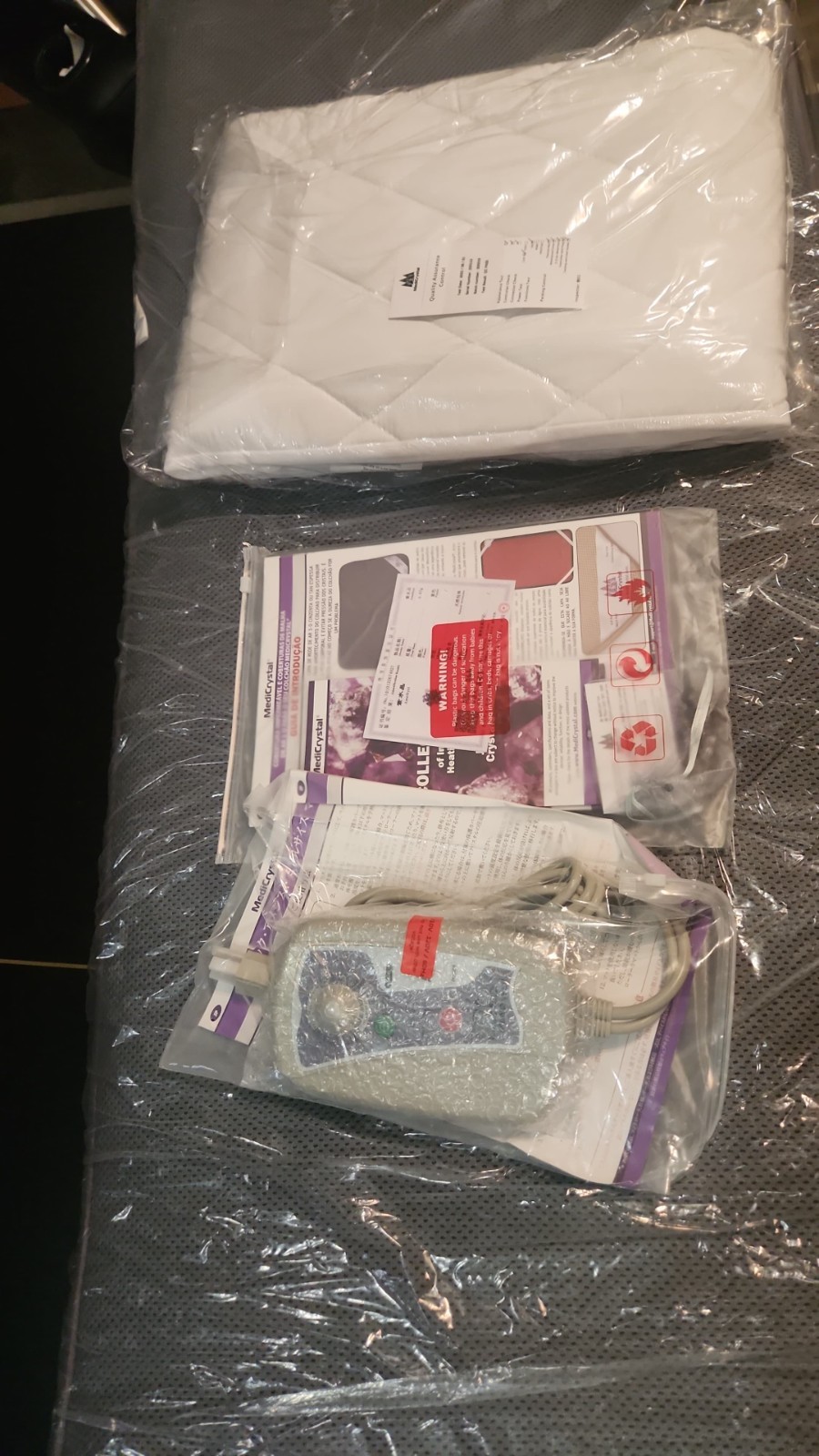 New MediCrystal Infrared Heating 72”x 24”Negative Ion Amethyst Tourmaline Mat