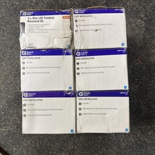 6 Commercial Electric 3 in. White Interchangeable Trim LED Integrated Trimless 