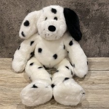Build A Bear Dalmatian Dog Plush White Dog Black Spots