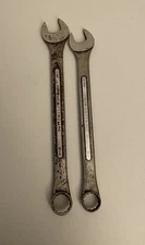 S-K Lectrolite Combination Wrenches Lot of 2 C-36 1 1/8” & C-34 1 1/16” USA