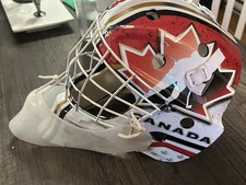 Bauer NME7 - Used Goalie Helmet *Team Canada Graphic* Hockey Junior/Senior Size