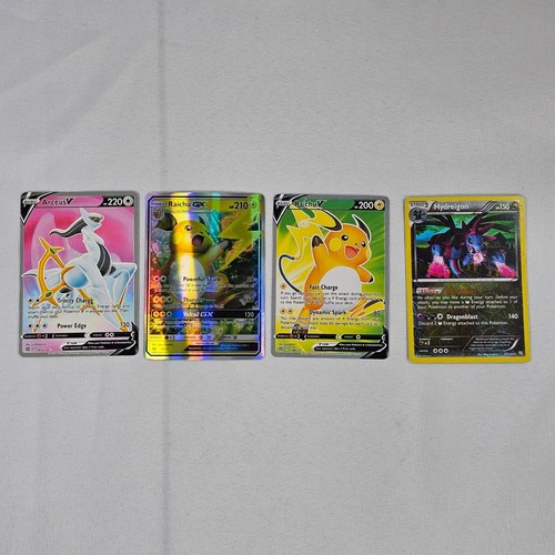 Pokemon Set Arceus V 165/172 Raichu GX 29/73 Raichu V 158/172 Hydreigon 97/124