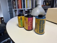 3 Empty Kodak Rollers Tri X Pan Ektachrome X Plus X Pan