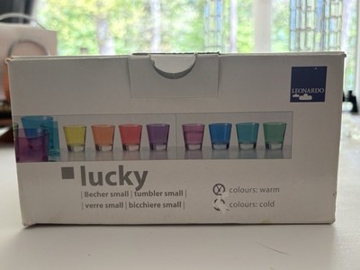 Leonardo Lucky Multicolor Glass Tumbler Set of 4