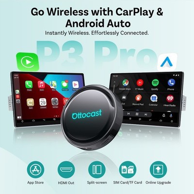 Ottocast P3 Pro Android AIBox *HDMI *CarPlay Adapter *AI Voice