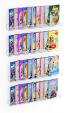 4 NIUBEE 36" NEW Premium Acrylic Clear Floating Kids Bookshelf Wall Ledge Shelf
