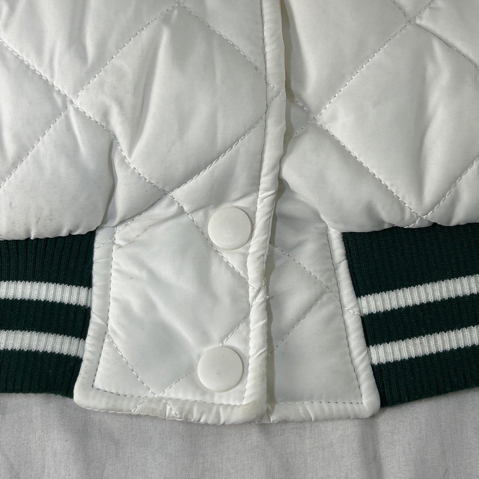 MISSGUIDED Bomber Varsity Jacket Embroidered Quil… - image 7