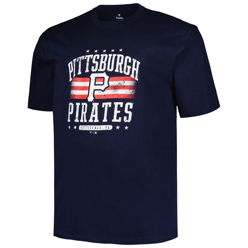 Men's Profile Navy Pittsburgh Pirates Big & Tall Americana T-Shirt - Picture 2 of 3