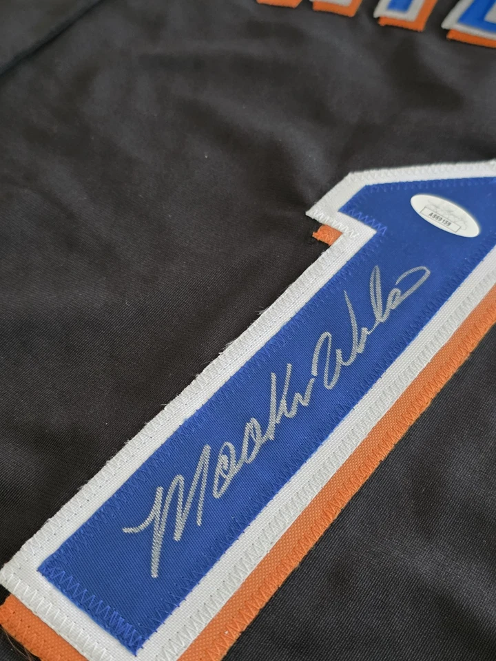 Mookie Wilson Autographed/Signed Jersey JSA COA Custom Black Jersey - Image 2 of 4