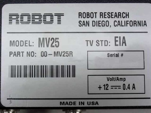 Robot Research MV25 Procesador Multivisión 4 Canales BCN CRT Monitor Divisor - Imagen 3 de 7