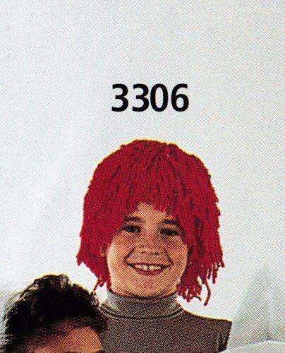 Peluca de hilo de muñeca Ragdoll talla infantil roja Ann Andy gorra de algodón WolffFording - Imagen 3 de 9