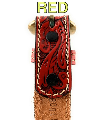 🌟Boys & Girls Tooled Floral Western Belt, Full Grain Leather, Kids Sizes 18-32 - Picture 17 of 18