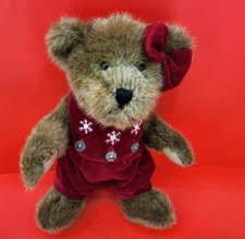 Christmas Snowflake Boyds  Bear Gwen Marie Bear Plush Stuffed 12