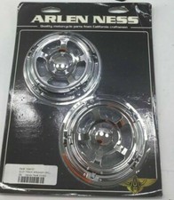 Arlen Ness Slot Track Speaker Grills, Chrome 03-902