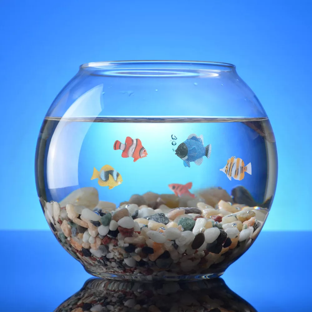 4 pièces aquarium poissons artificiels poissons flottants