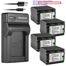Kastar Battery Slim USB Charger for Panasonic VW-VBK360  SDR-H100P SDR-H100PC