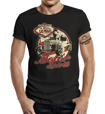 GASOLINE BANDIT T-Shirt Motor Spirit Welcome fabulous Las Vegas Nevada S - 4XL