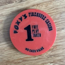 Foxy’s Firehouse Las Vegas 1 Free Play Token NVC