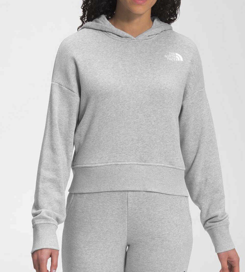 New The North Face Women's Simple Logo Hoodie NF0A5GI8 Light Grey