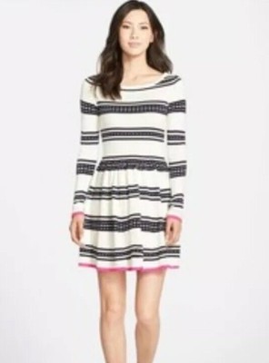 eliza j fit & flare sweater dress