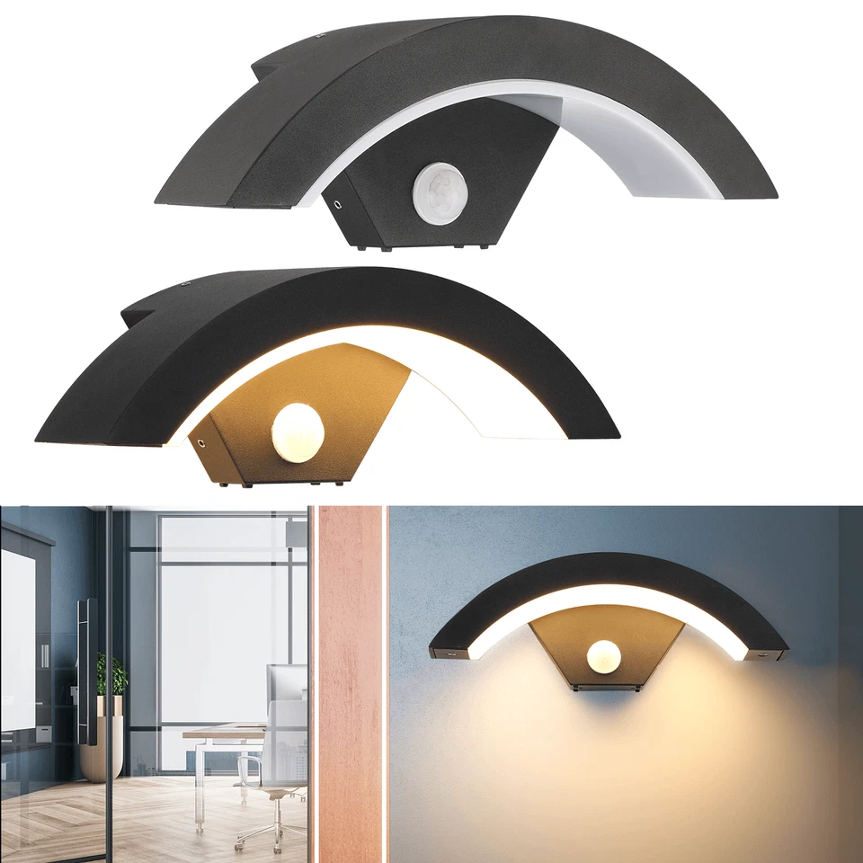 LED Außenleuchte mit Bewegungsmelder Wandleuchte Außenlampe Wandlampe Leuchte - Bild 3 von 4