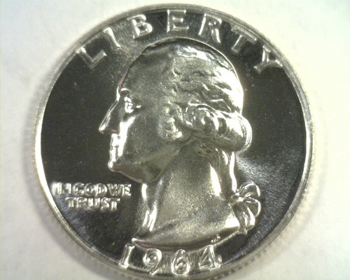 1964 WASHINGTON QUARTER GEM / SUPERB PROOF GEM / SUPERB PR NICE ORIGINAL COIN