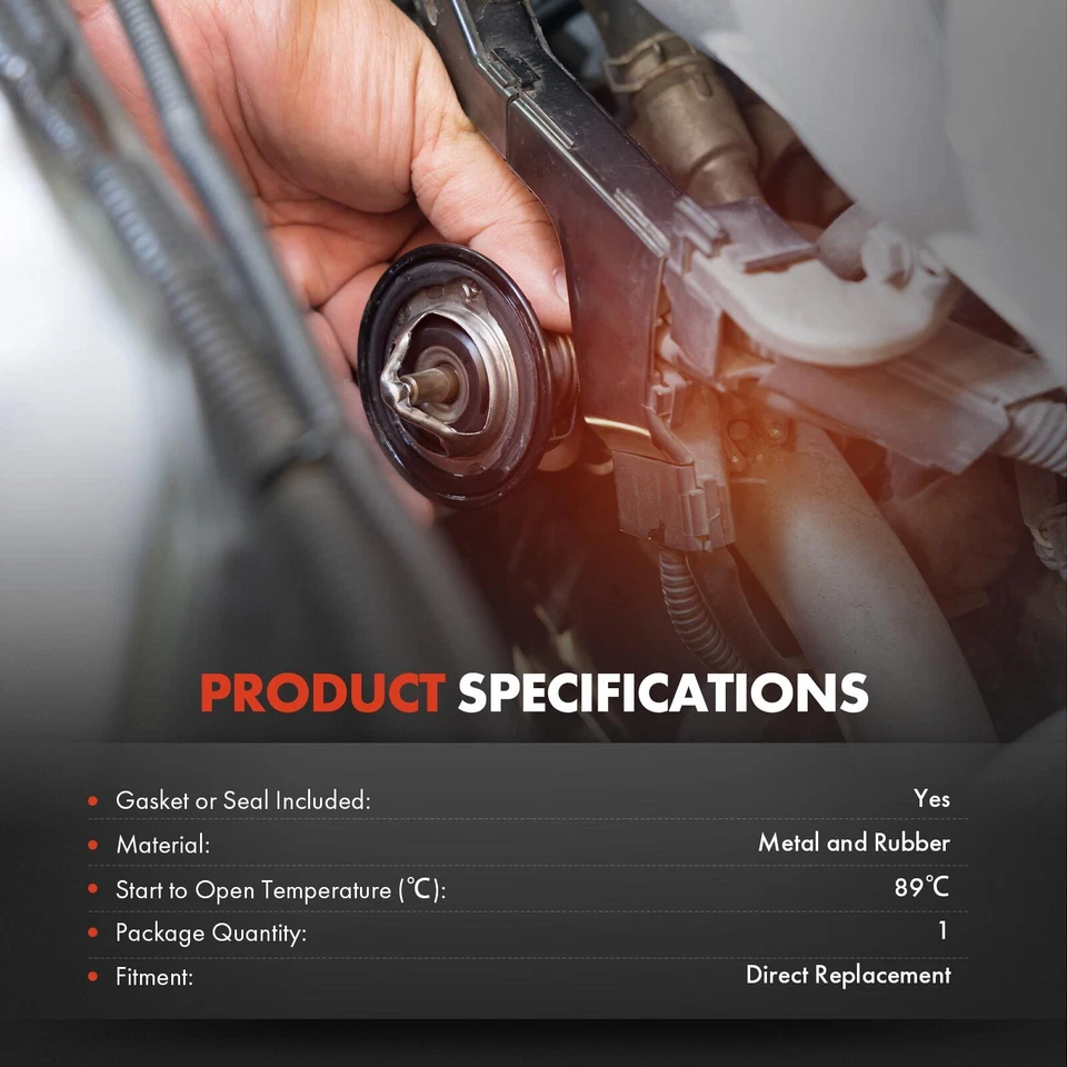 Termostato de refrigerante de motor para International Harvester IC Corporation 3000 IC 89°C Foto 2 de 4