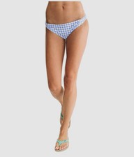  85 Southern Tide Women's Blue Sand City Gingham Bottom Swimwear Size Medium