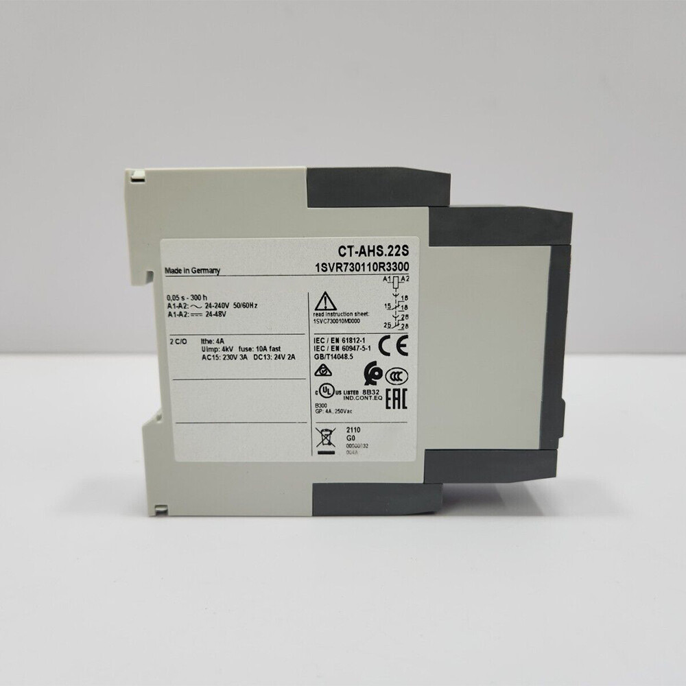 For ABB Time Relay CT-AHS.22S 1SVR730110R3300 24-240V AC/DC